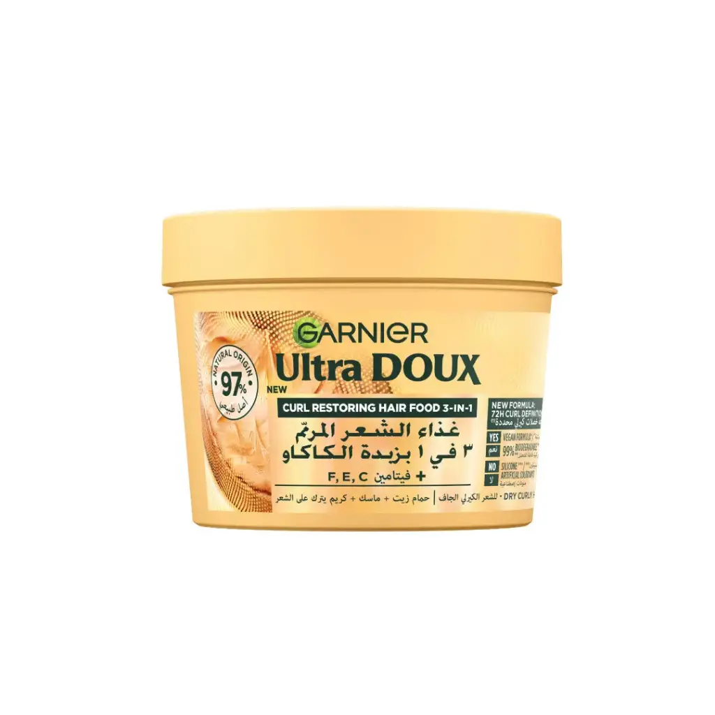 Ultra Doux Hair Food Mask Jar Cocoa 390ML Garnier