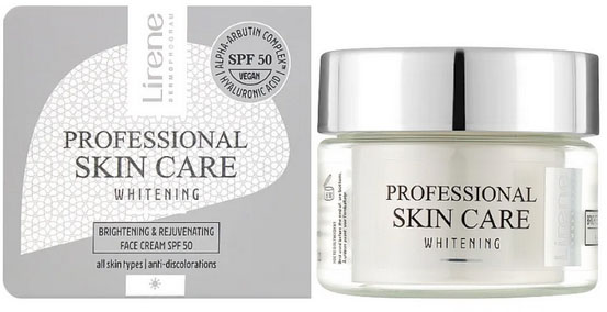 Professional Skin Care Brightening & Rejuvenating Face Cream SPF 50 Lirene