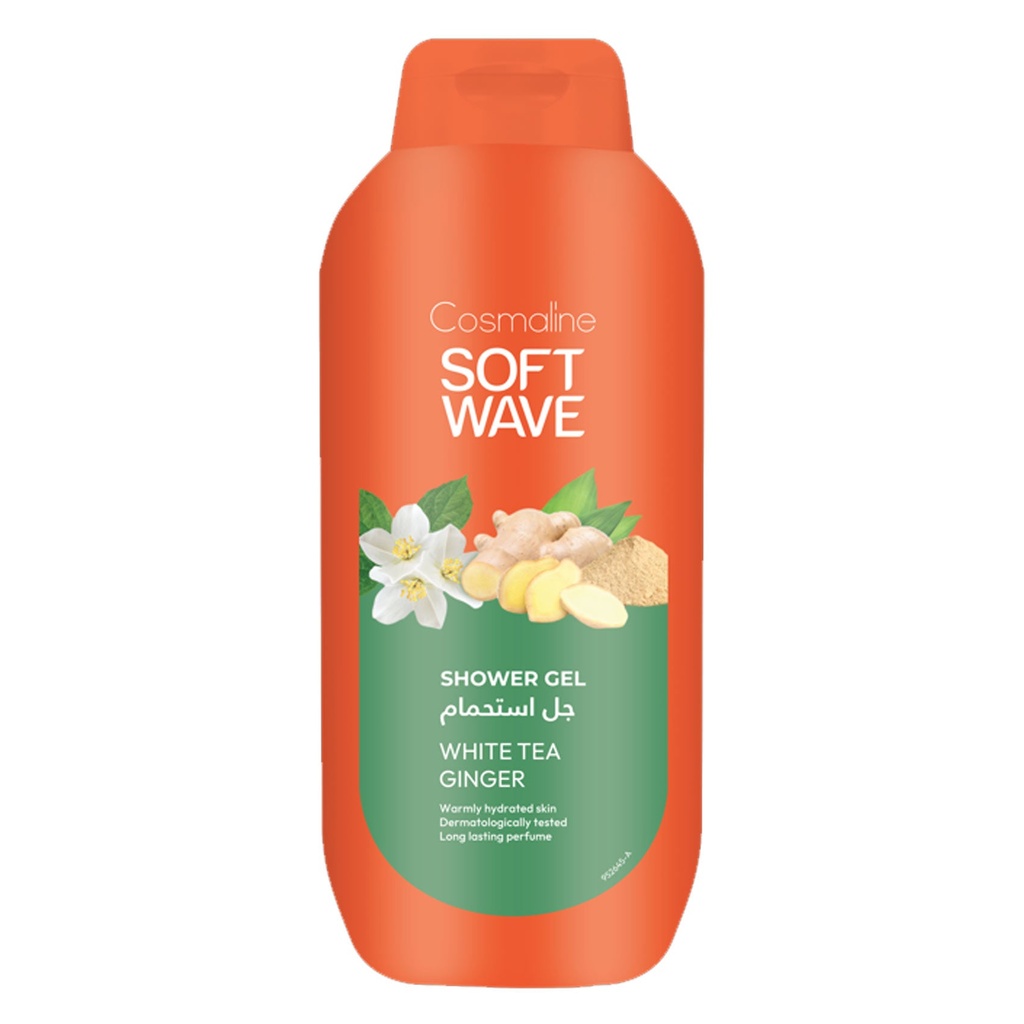 Soft Wave Shower Gel White Tea Ginger 650Ml Cosmaline