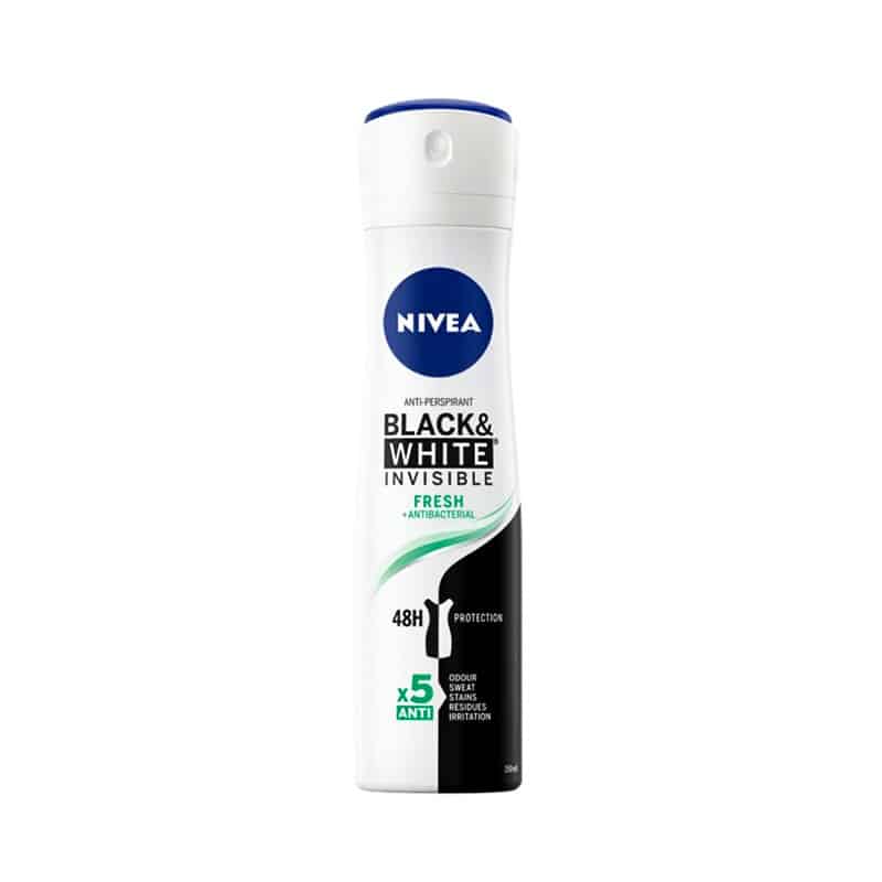 Black & White Invisible Fresh Deo 150Ml Nivea