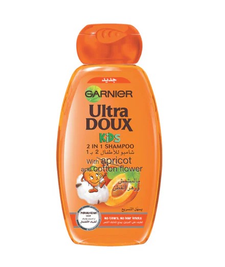 Ultra Doux Apricot 2in1 Shampoo Kids 600ml Garnier