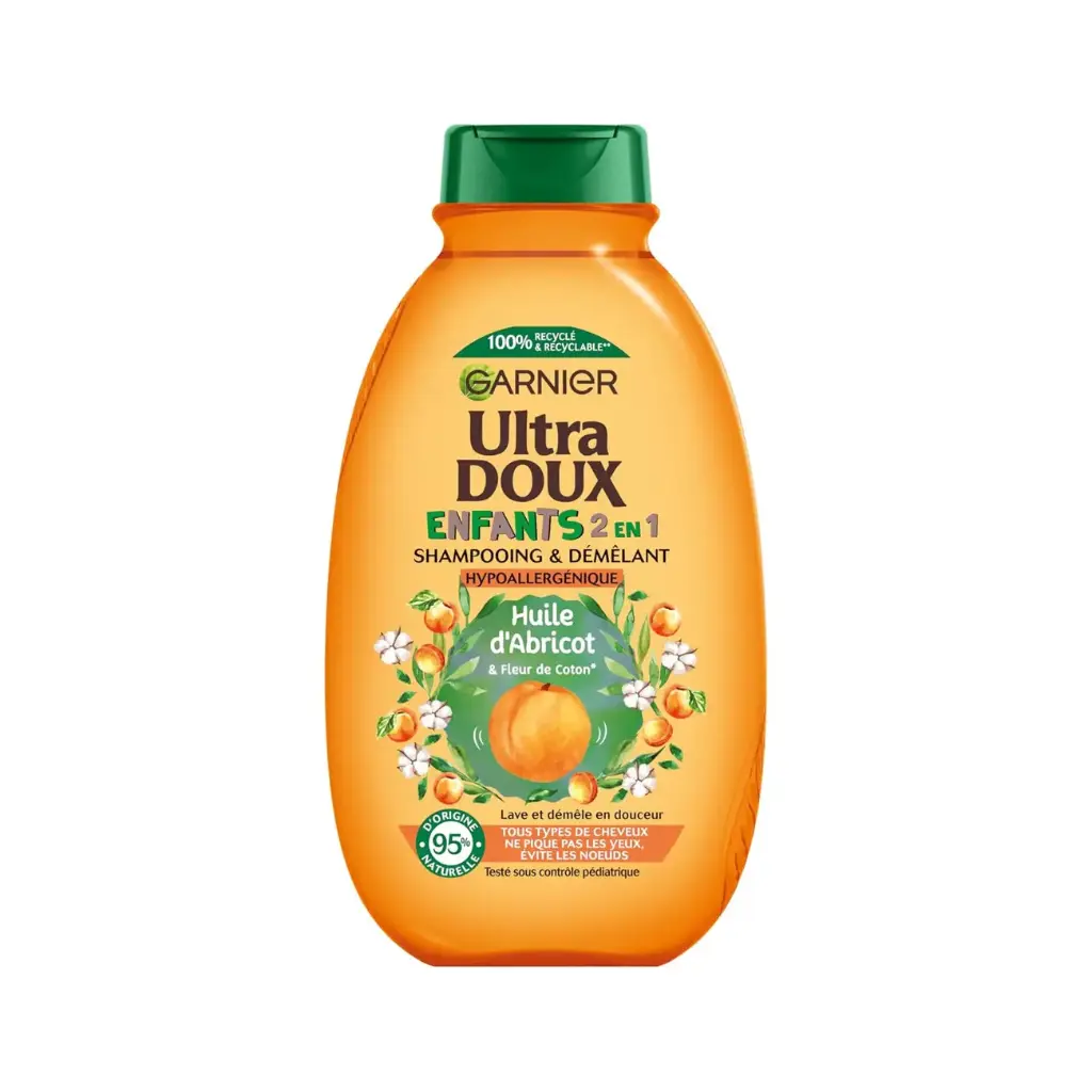 Ultra Doux Apricot 2in1 Shampoo Kids 600ml Garnier