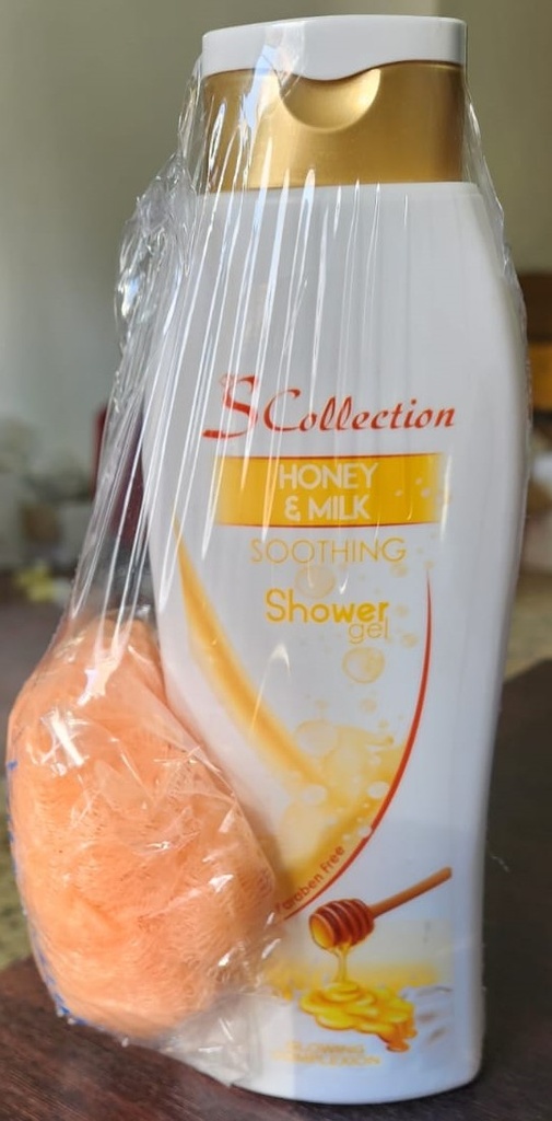 Offer S.Collection Shower Gel 750ML +Luffa Assorted