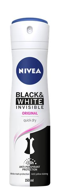 Black & White Invisible Clear Deo150ML Nivea