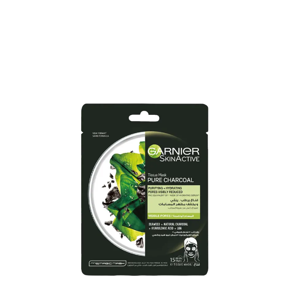 Charcoal And Algae Hydrating Face Sheet Mask Garnier