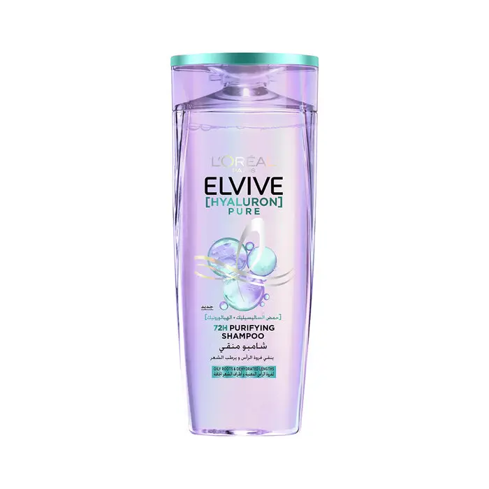 Elvive Hyaluron Pure Purifying Shampoo for Oily Hair 400ML L'Oréal Paris