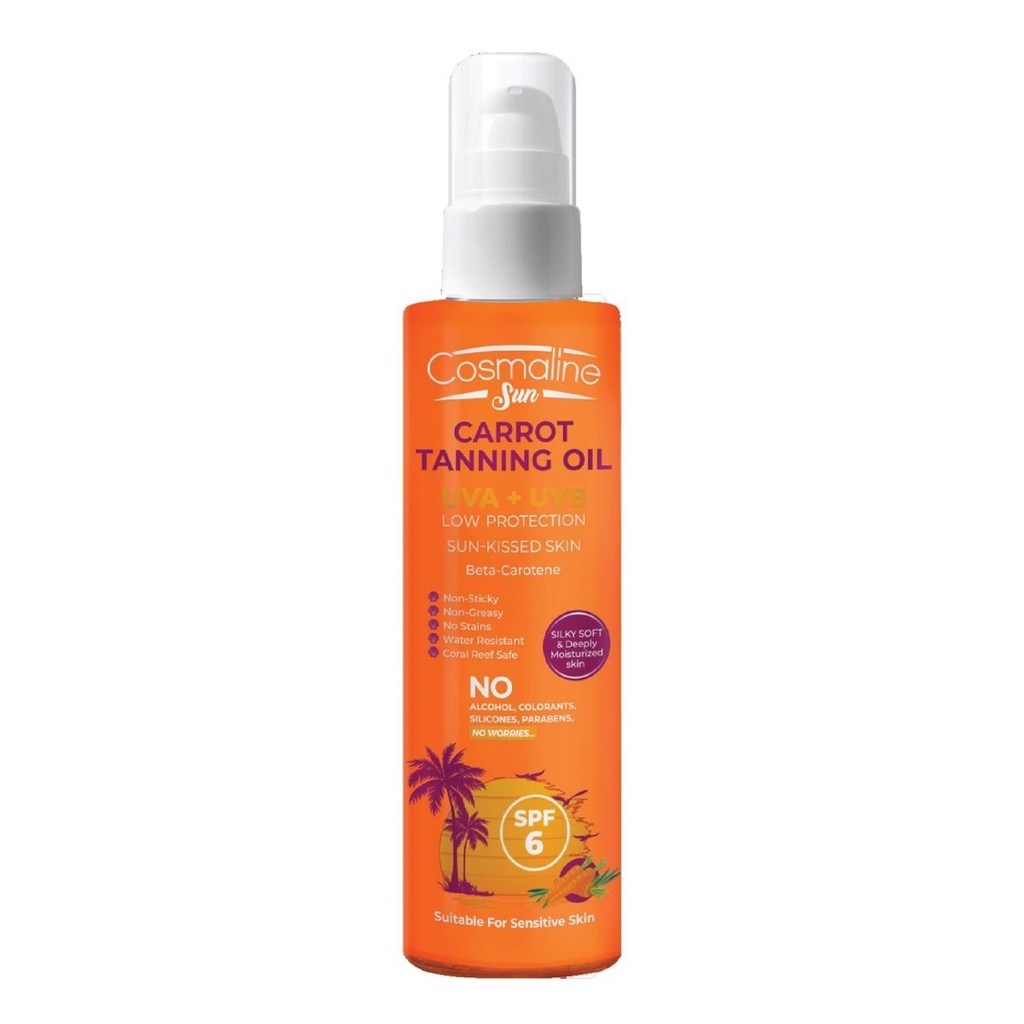 Glowing Skin Carrot Tanning Oil 190Ml Cosmaline