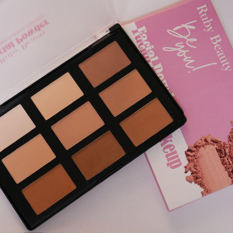 Face Powder Palette Contour, Highlight & Set Ruby Beauty