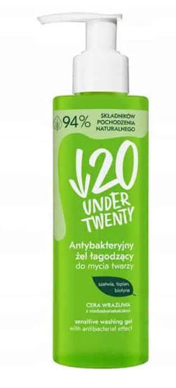 Under 20 Antibacterial Cleansing Gel 190ml Lirene