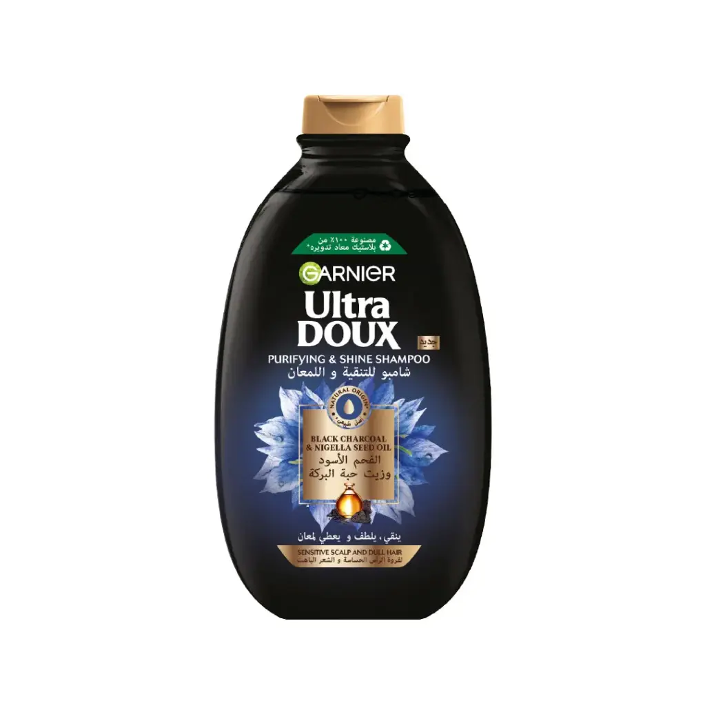 Ultra Doux Black Charcoal Shampoo 600ml Garnier