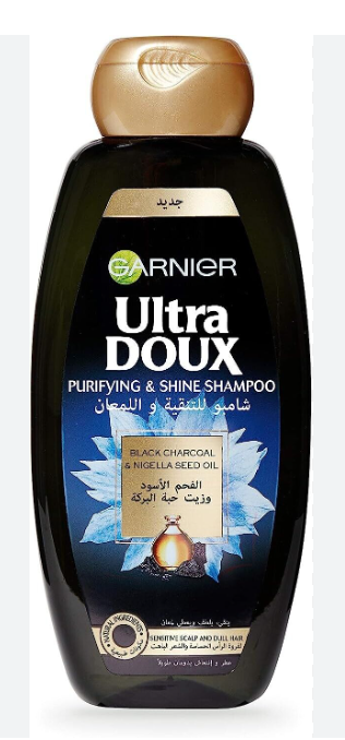 Ultra Doux Black Charcoal Shampoo 600ml Garnier