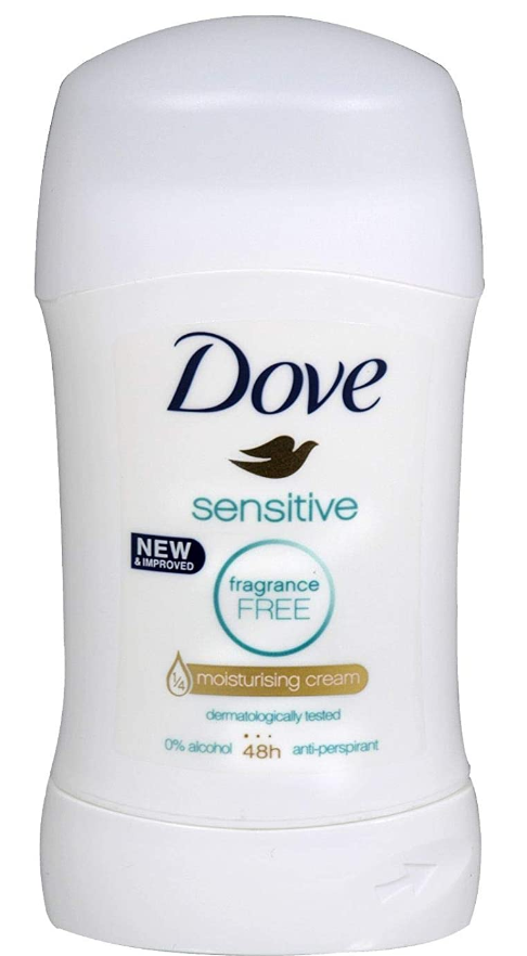 Sensitive Fragrance Free Deo Stick 40G Unisex Dove
