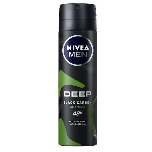 Deep Black Carbon Amazonia Deo 150ml For Men Nivea