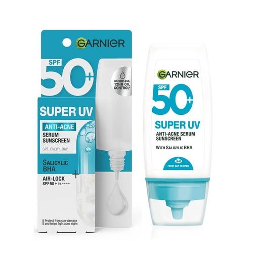 [G4709300] Super UV Acne Serum Sunscreen Garnier