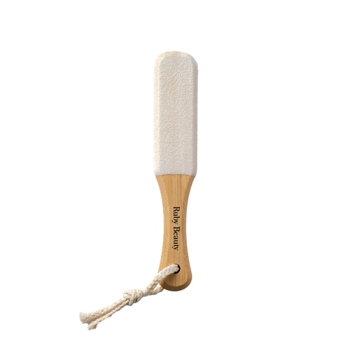 [RB-068] Wooden Foot File  Double-Sided Dead Skin Remover Ruby Beauty