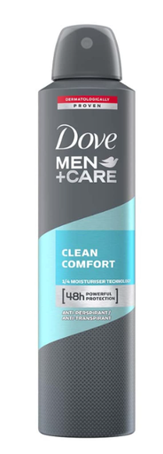 [DV-CLEAN-DEO] Clean Comfort Deo 250ml For Men Dove(Copy24)