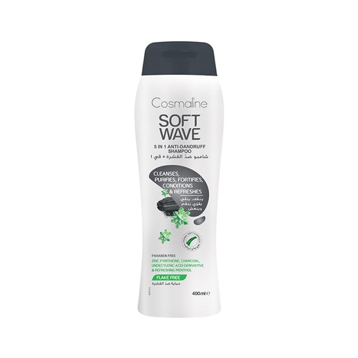 [B0003360] Soft Wave Shampoo Anti Dundruff 5in 1 400ml Cosmaline